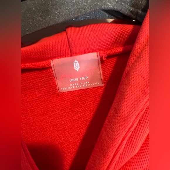 Free People Outbound Side Slit Hoodie Pullover Longline Sweatshirt XS/S - Picture 6 of 9